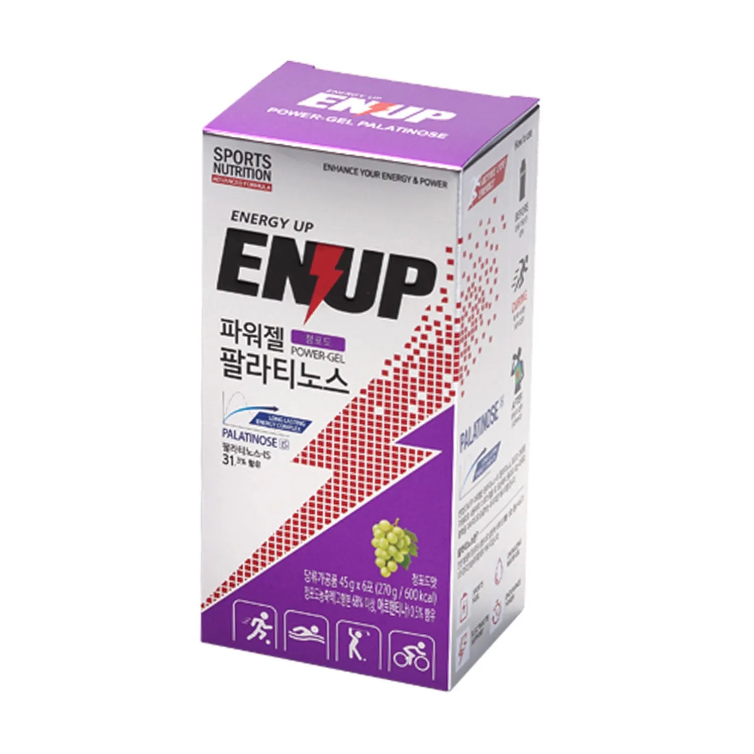 ENUP Power-Gel Palatinose #Green Grape 6 Sticks