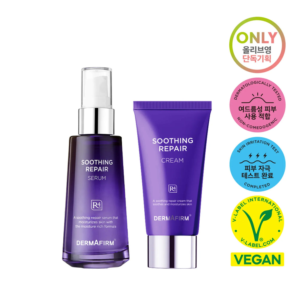 DERMAFIRM Soothing Repair Serum R4 50ml Set (+Cream 50ml)