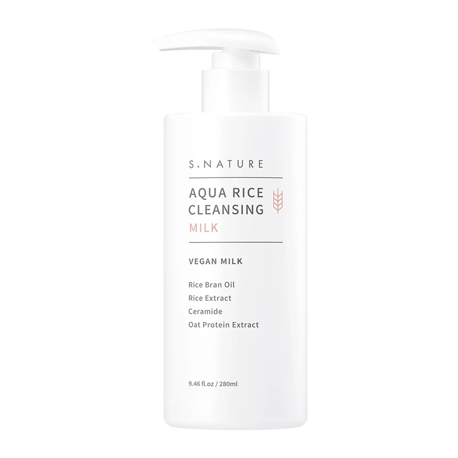 S.NATURE Aqua Rice Cleansing Milk 280ml