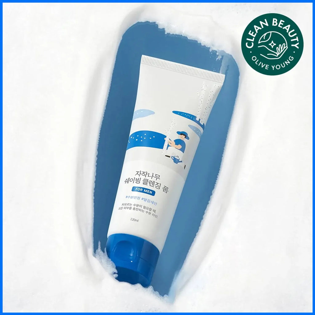ROUND LAB FOR MEN BIRCH JUICE SHAVING CLEANSING FOAM 120ML