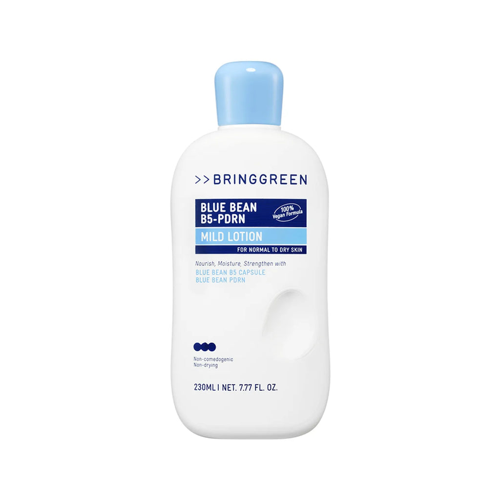 BRINGGREEN Blue Bean B5-PDRN Mild Lotion 230ml Set (+Blue Bean Cream 7ml)