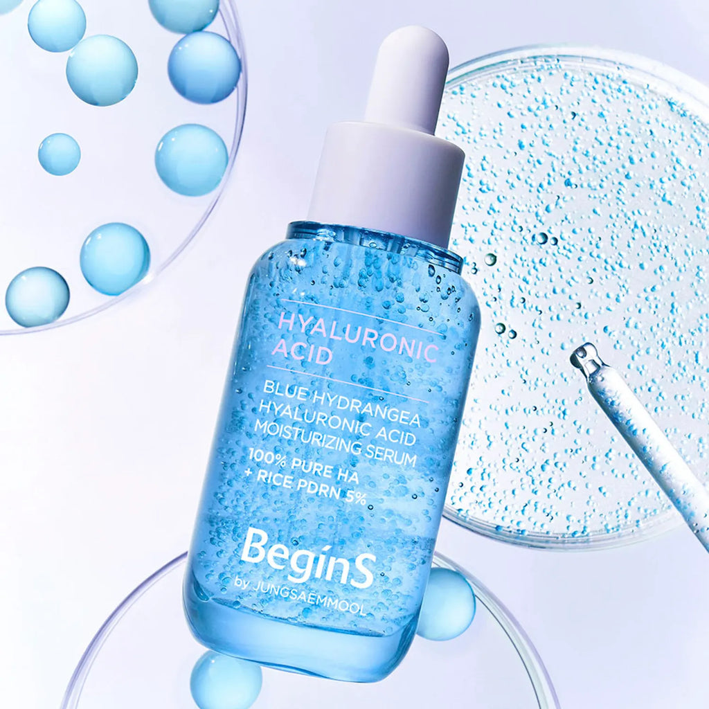 BEGINS By JUNGSAEMMOOL Blue Hydrangea Hyaluronic Acid Moisturizing Serum 30ml Set (+10ml)