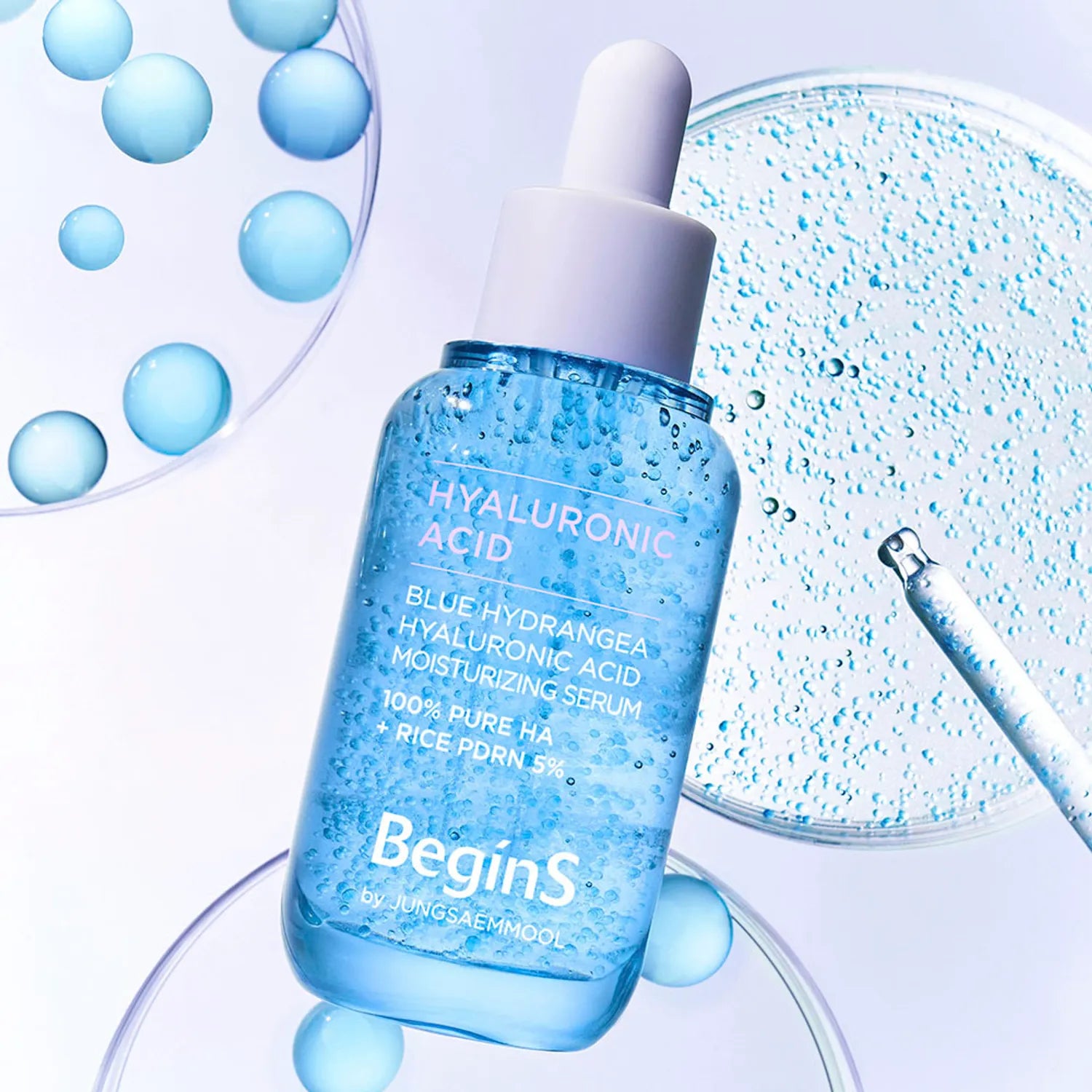 BEGINS By JUNGSAEMMOOL Blue Hydrangea Hyaluronic Acid Moisturizing Serum 30ml Set (+10ml)