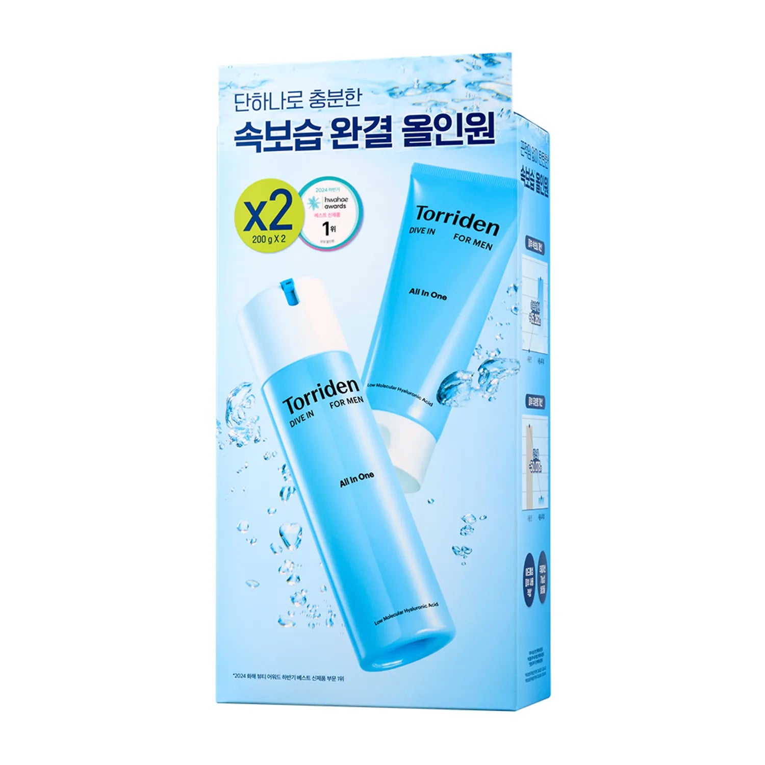 Torriden Dive-In For Men All In One 200g Double Pack