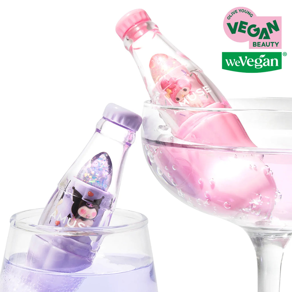 [MY MELODY & KUROMI EDITION] AMUSE Sparkle Soda Lip Balm