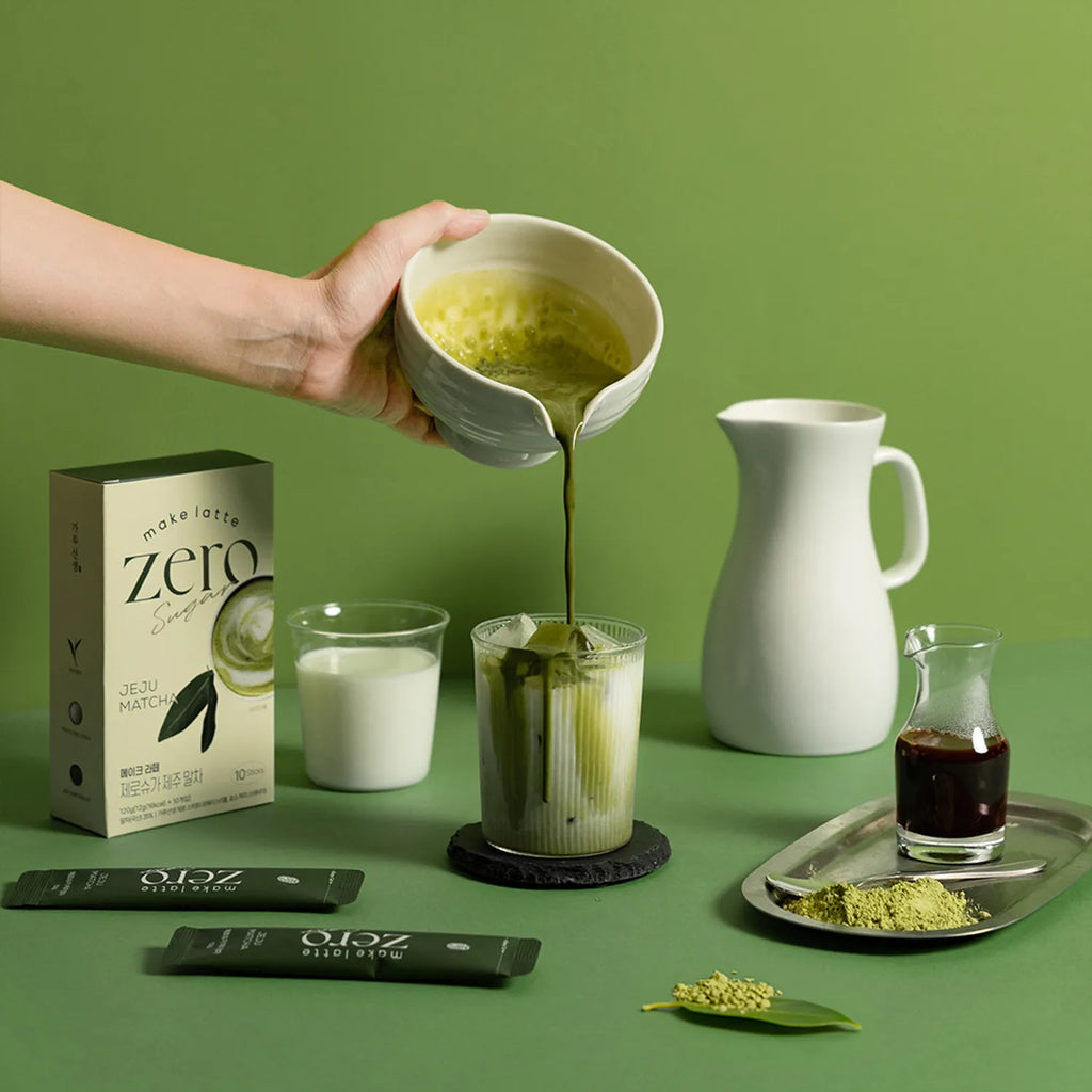 Garumaster Make Latte Zero Sugar #Jeju Matcha 12g*10ea
