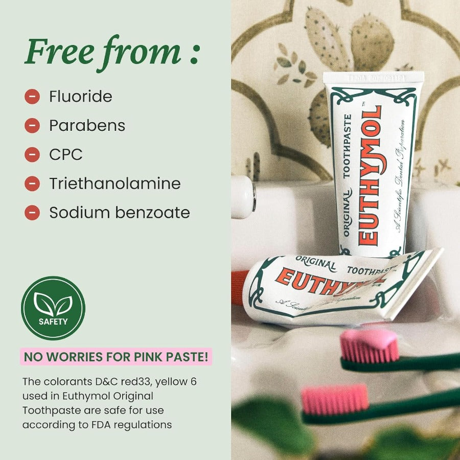 EUTHYMOL Original Pink Toothpaste (3.6fl oz/Pack of 1)