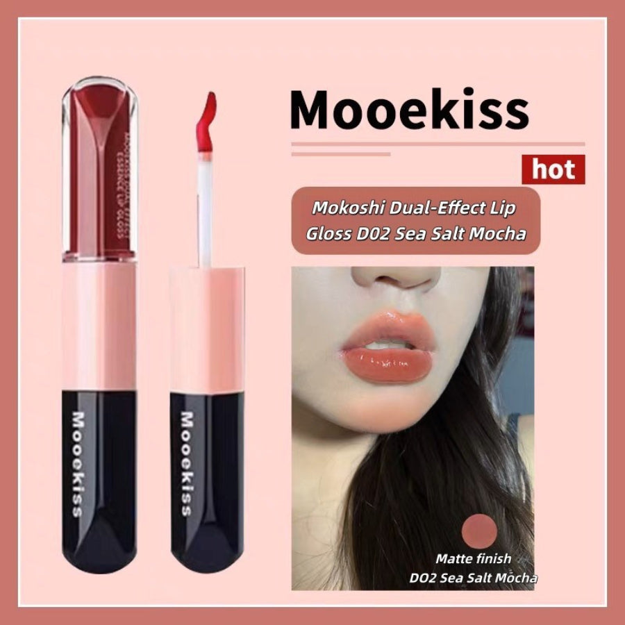 MUKESI Dual Essence Lip Glaze D02 Sea Salt Mocha