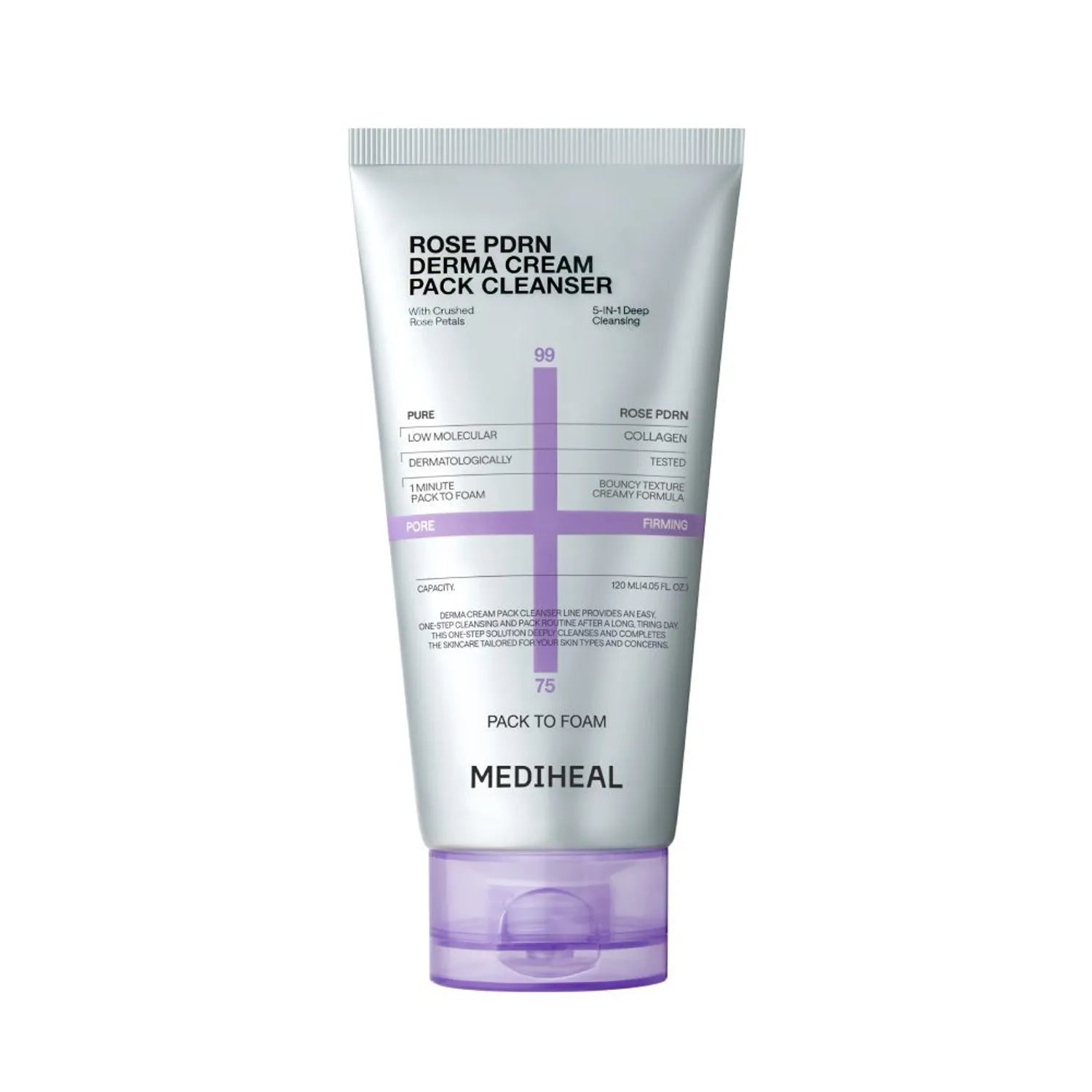 MEDIHEAL Derma Cream Pack Cleanser 120ml (Set/Single)