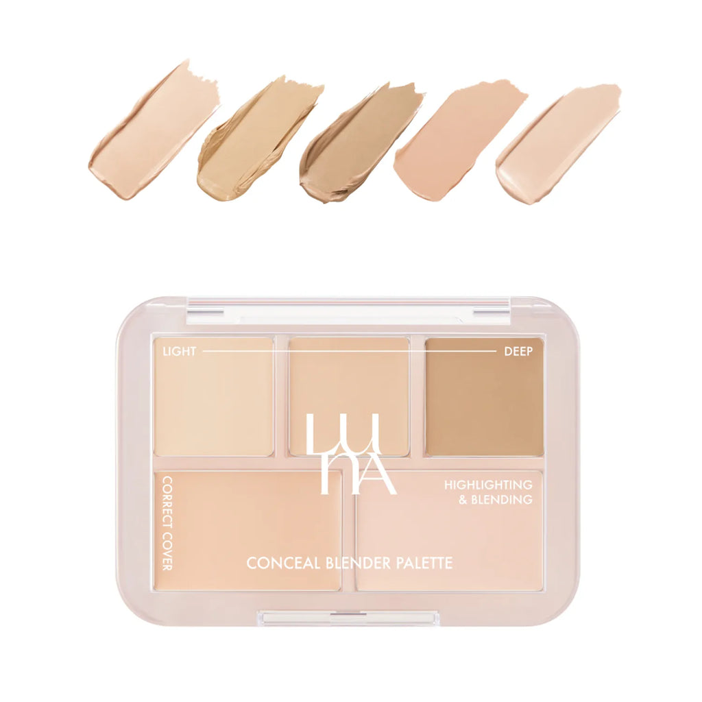 LUNA Conceal Blender Palette Clear Cover 6g (5 Shades)