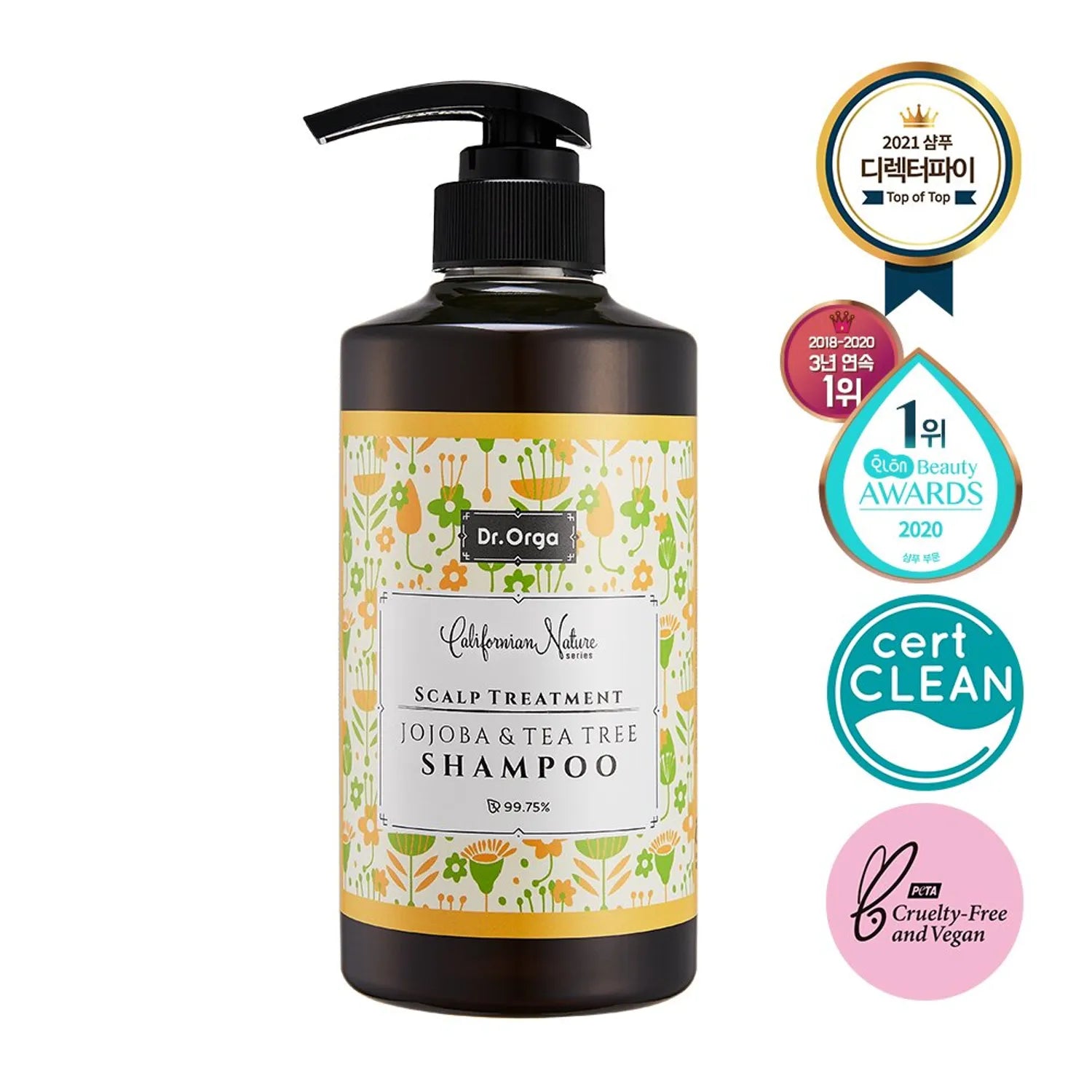 DR.Orga Jojoba & Tea Tree Shampoo 500mL