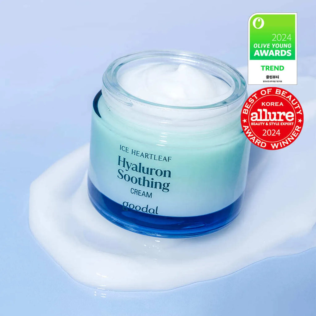 goodal Ice Heartleaf Hyalron Soothing Cream 75ml Refill Set (+Soothing Cream 75ml)