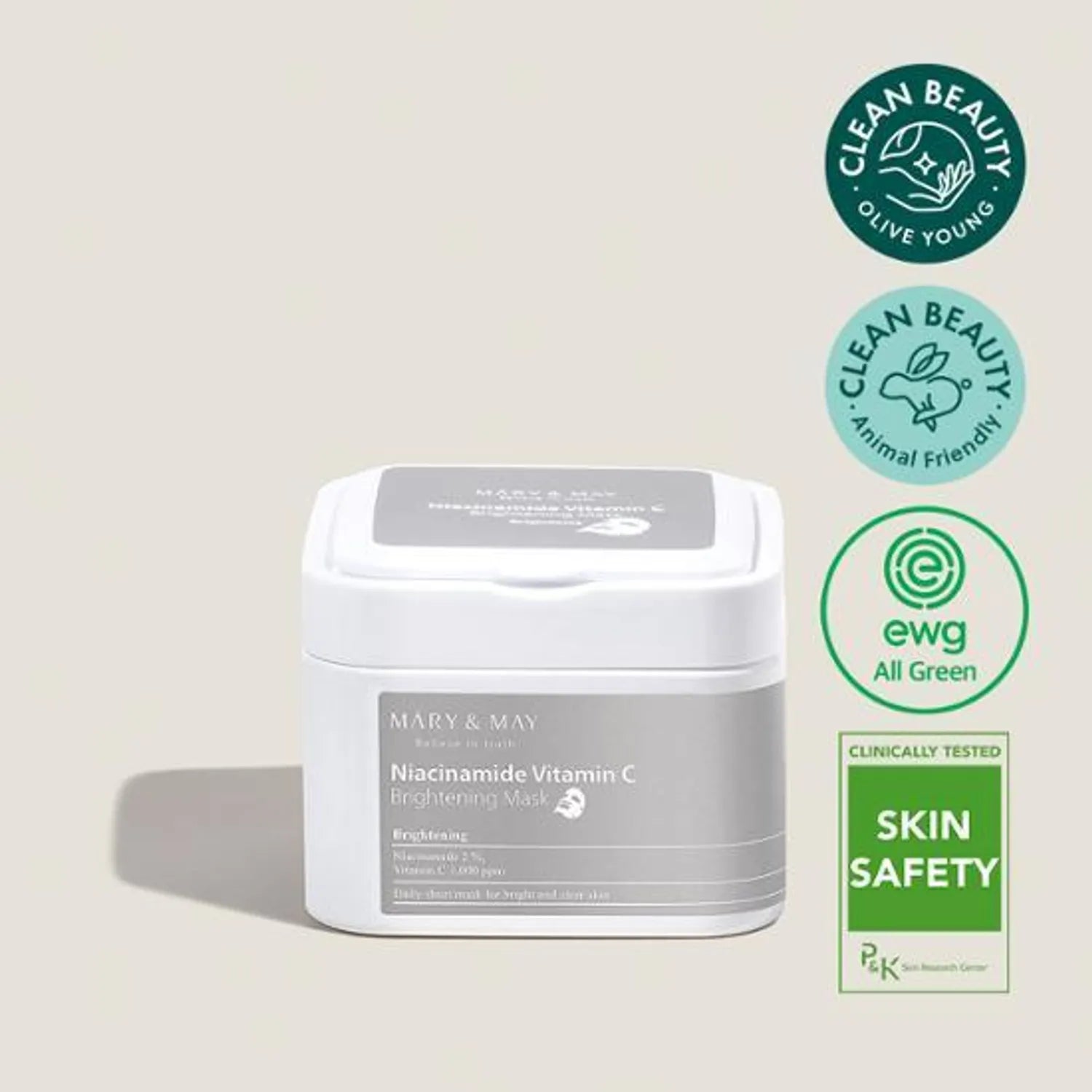 Mary&May Niacinamide Vitamin C Brightening Mask Sheet 30ea/400g