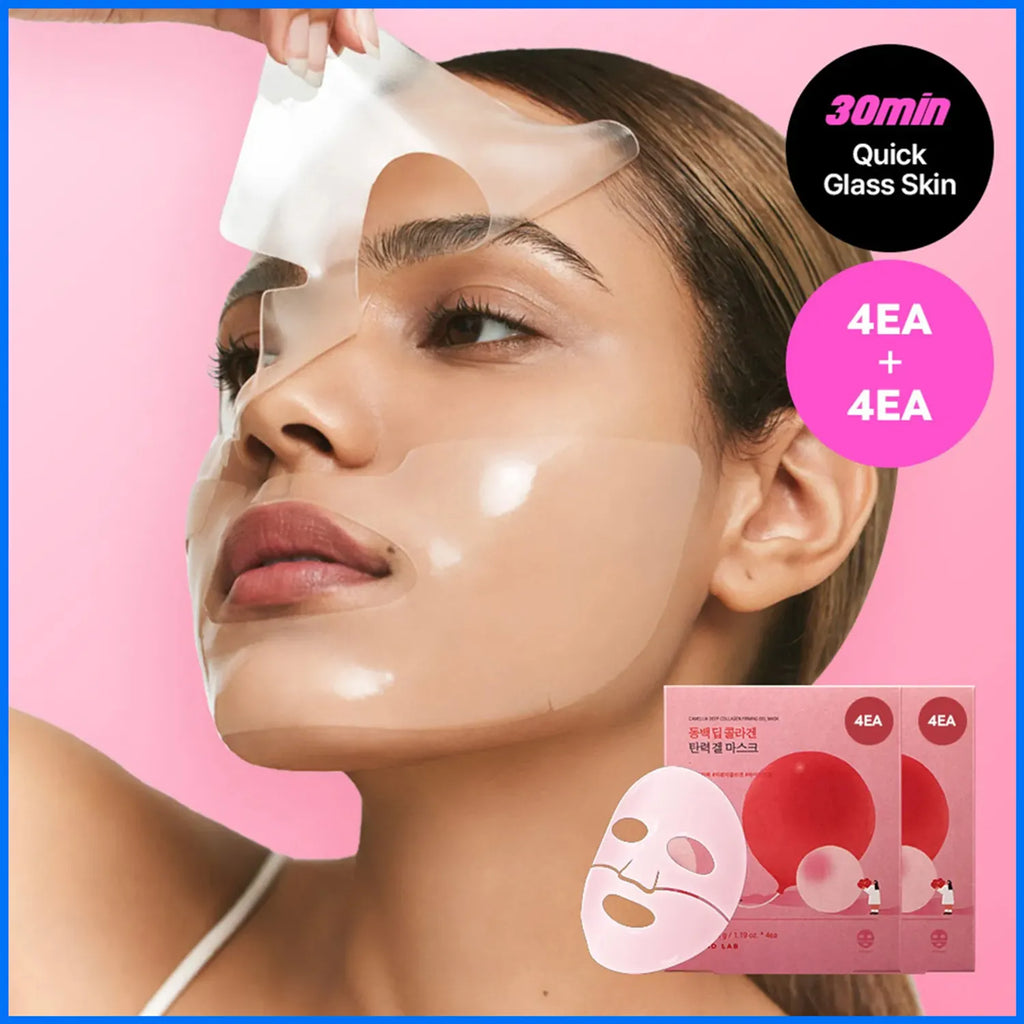 ROUND LAB Camellia Deep Collagen Firming Gel Mask Sheet 4ea+4ea
