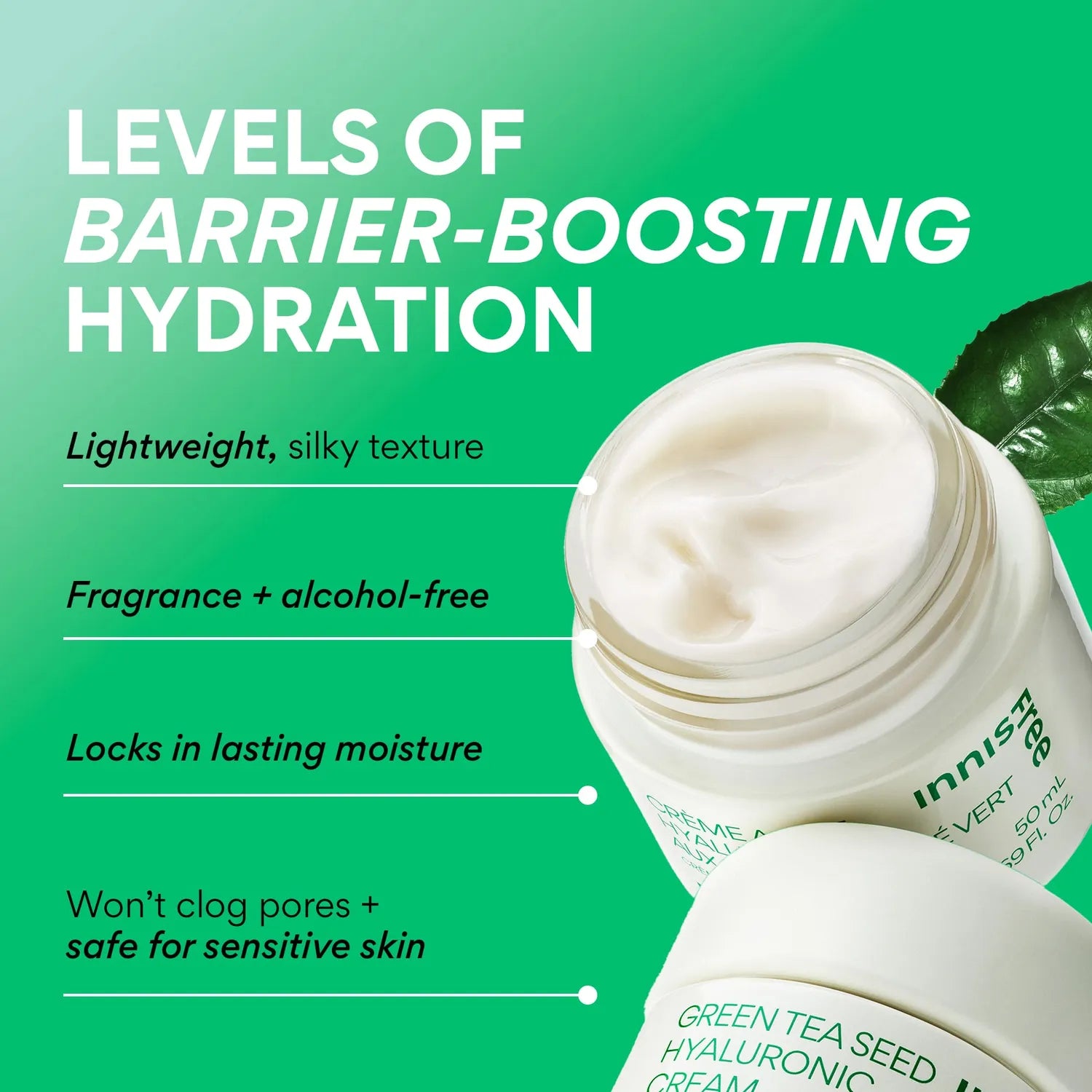 innisfree Green Tea Seed Hyaluronic Cream 50mL