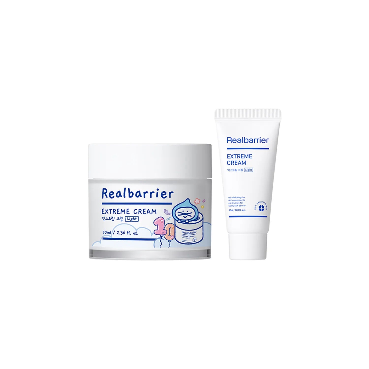[POGON VILLAGE EDITION] Real Barrier Extreme Cream Light 70ml Set (+30ml+Scrunchie)