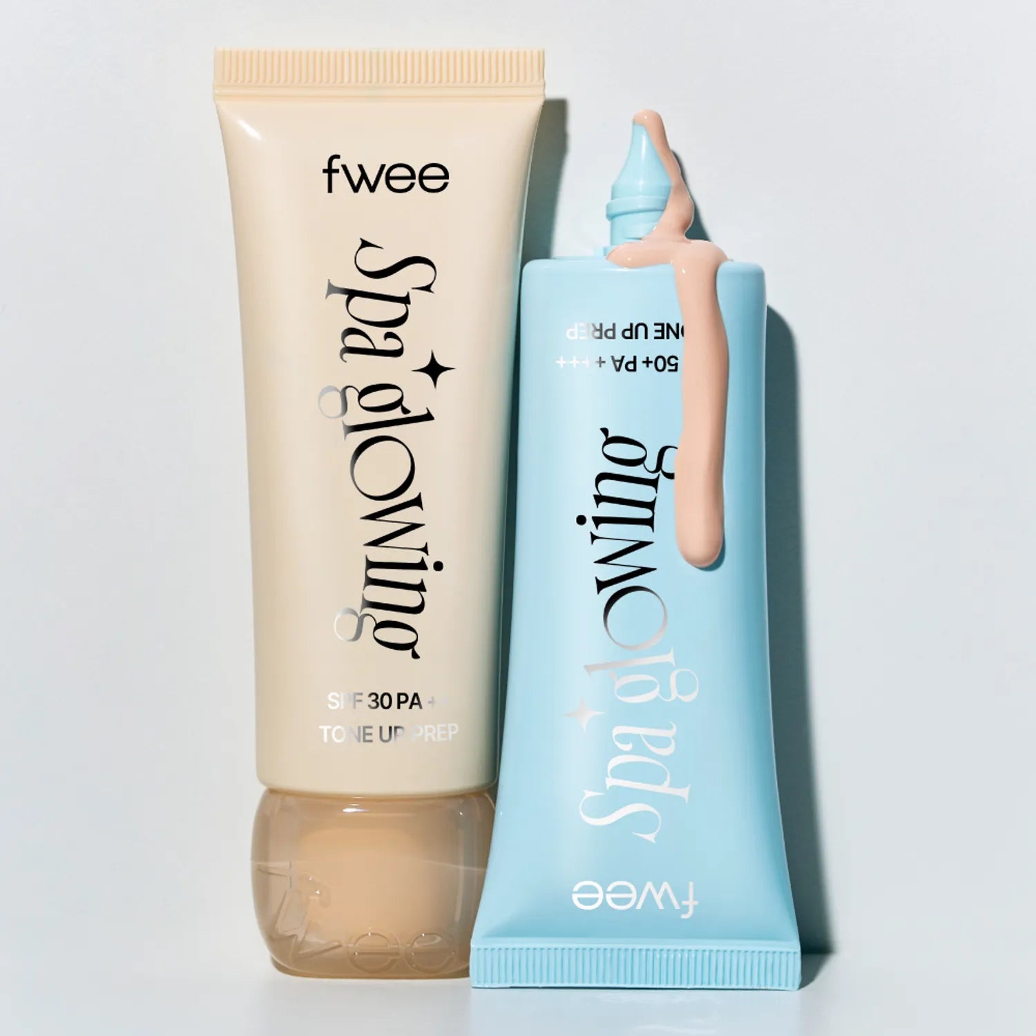 fwee Spa Glowing UV Tone Up Prep (SPF30 Semi Dewy/SPF50+Wet Dewy) (Set/Single) (2 Shades)