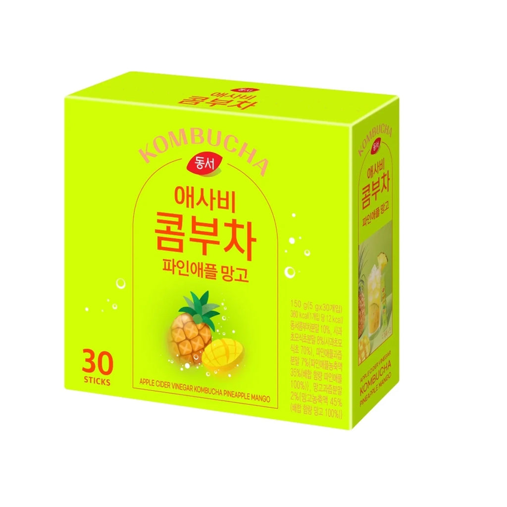 Dongsuh Apple Cider Vinegar Kombucha Pineapple Mango 150g (30 Sticks)