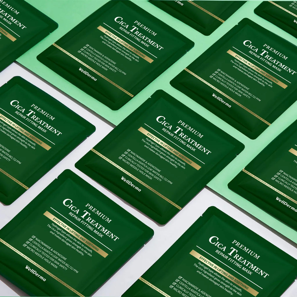 wellderma Cica Treatment Repair Fitting Mask Sheet 4ea