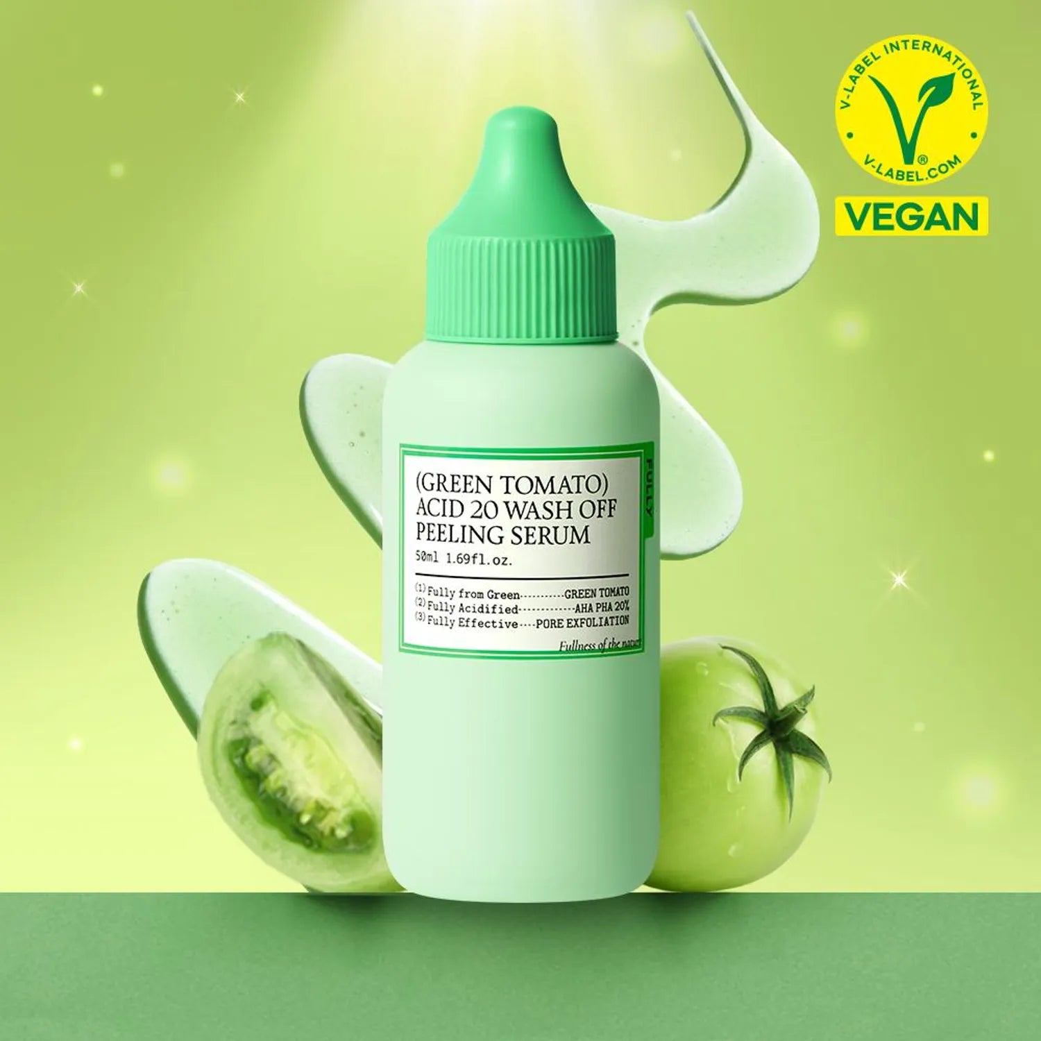fully Green Tomato Acid 20 Wash Off Peeling Serum 50ml