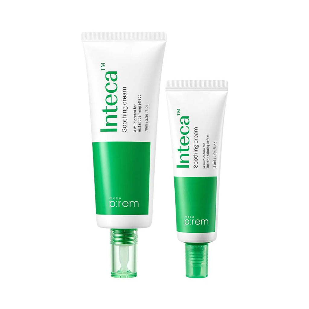 makeprem Inteca Soothing Cream 70ml Set (+Cream 31ml*2ea+Ampoule 1ml*2ea)