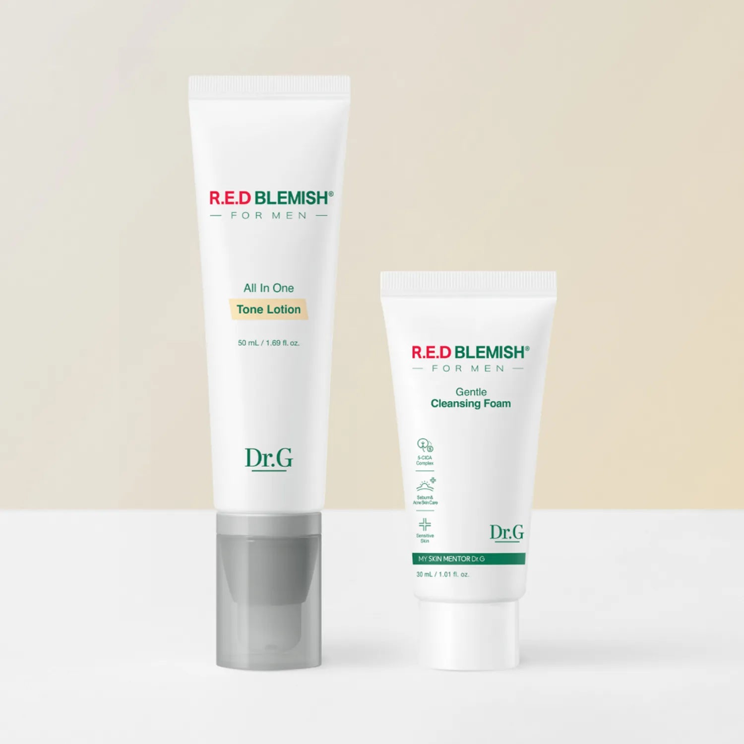 Dr.G Red Blemish For Men All In One Tone Lotion 50ml Set (+Gentle Cleansing Foam 30ml)