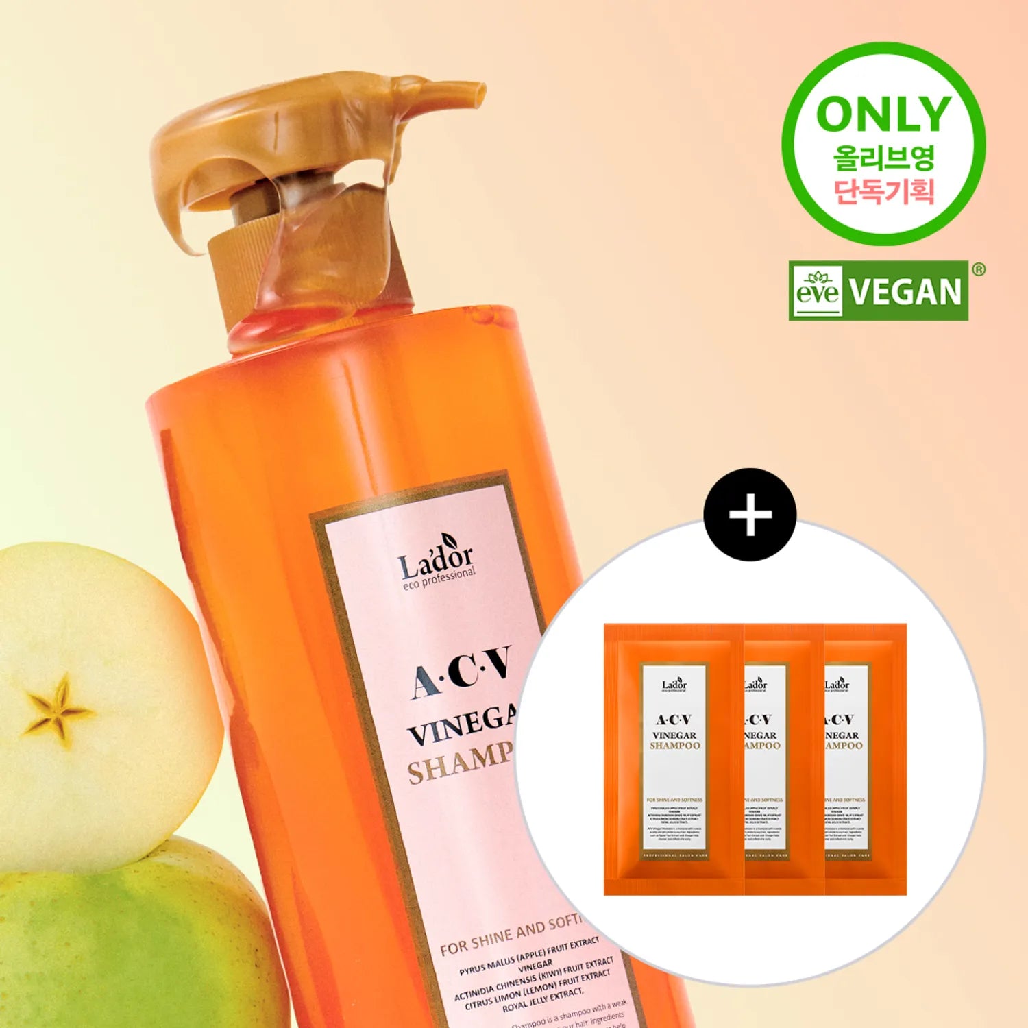 L&rsquo;ador ACV Vinegar Shampoo 430ml Set (+30ml)