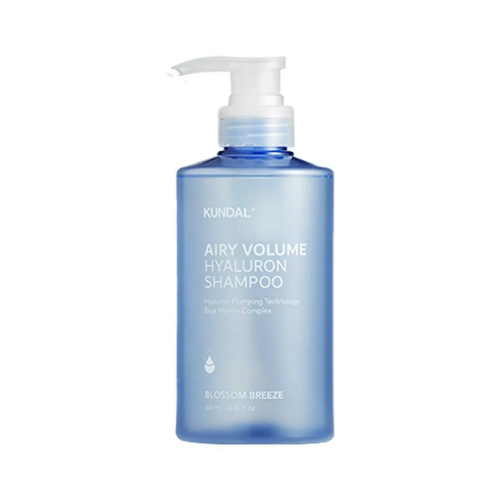 KUNDAL Hyaluron Airy Volume Shampoo 500ml Blossom Breeze Set (+Shampoo 30ml, Treatment 30ml)