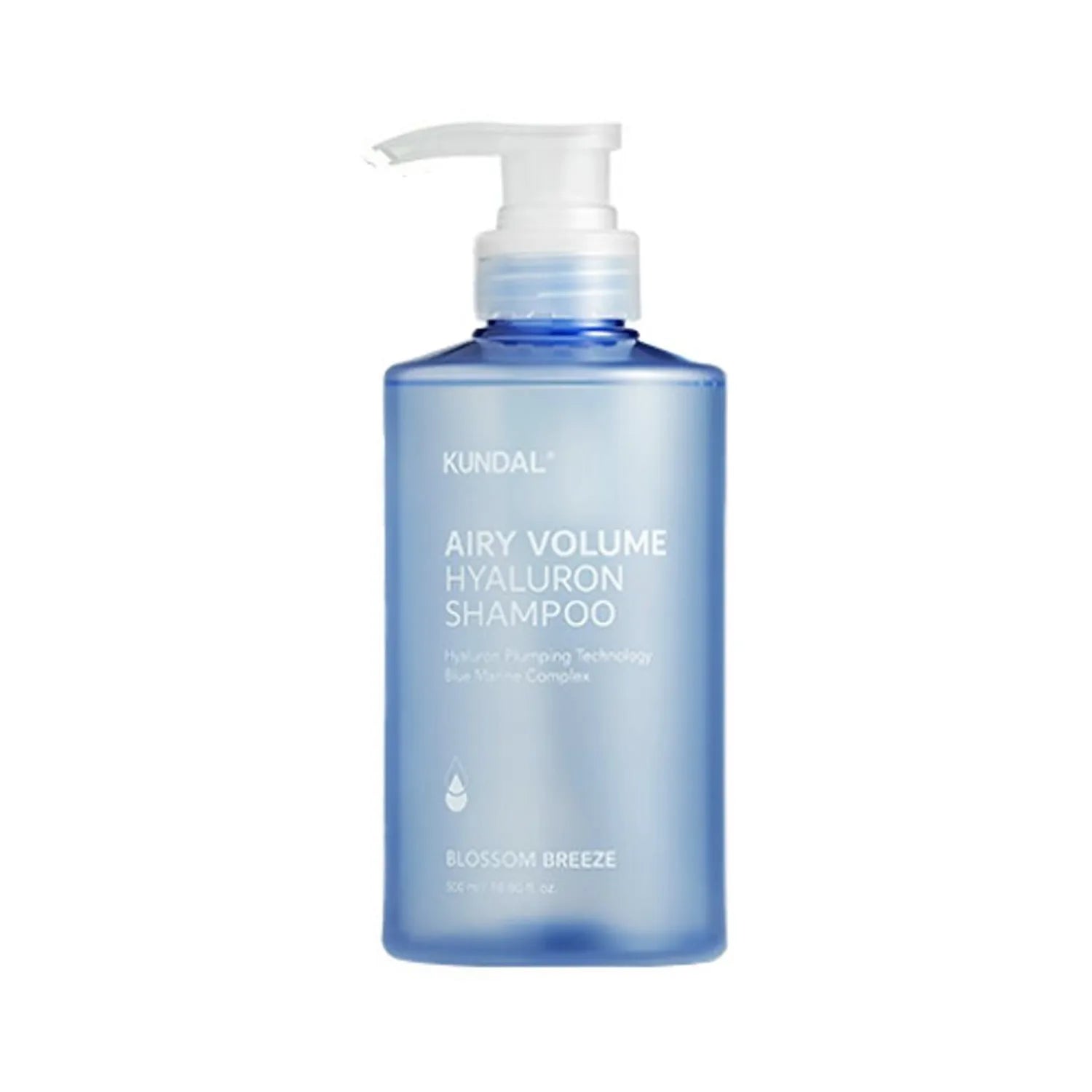 KUNDAL Hyaluron Airy Volume Shampoo 500ml Blossom Breeze Set (+Shampoo 30ml, Treatment 30ml)