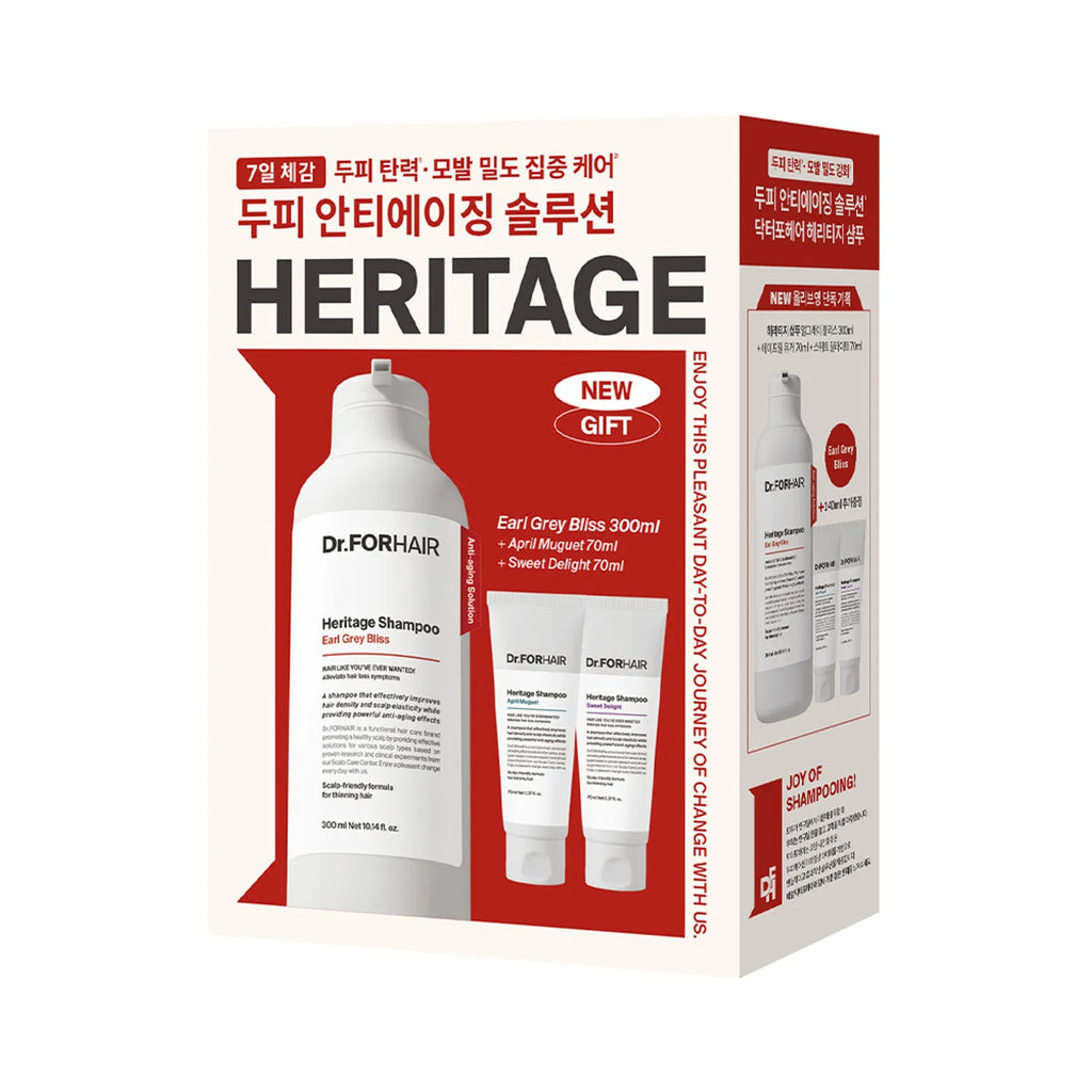 Dr.FORHAIR Heritage Shampoo Special Set 300mL (2 Options)