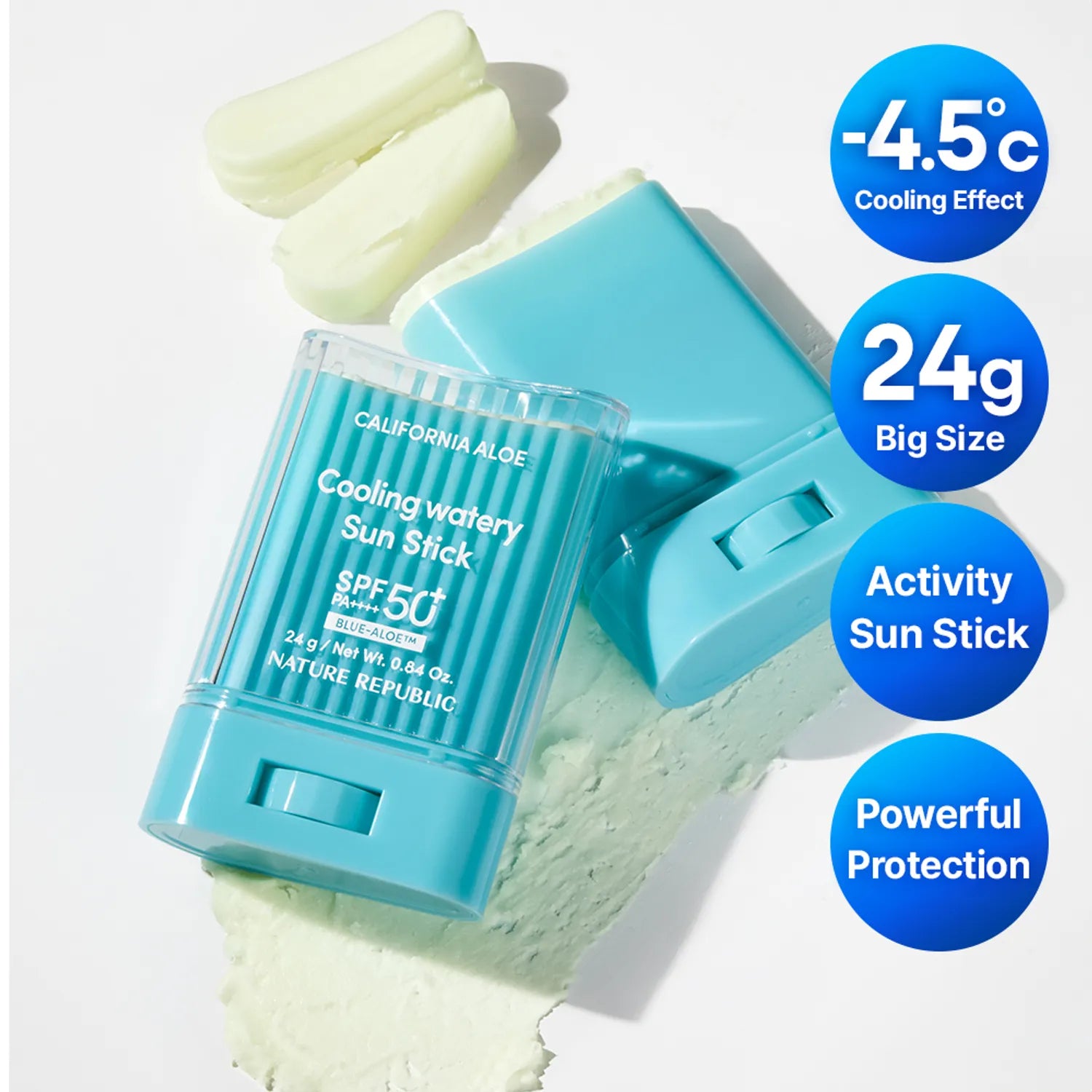 NATURE REPUBLIC California Aloe Cooling Watery Sun Stick 24g