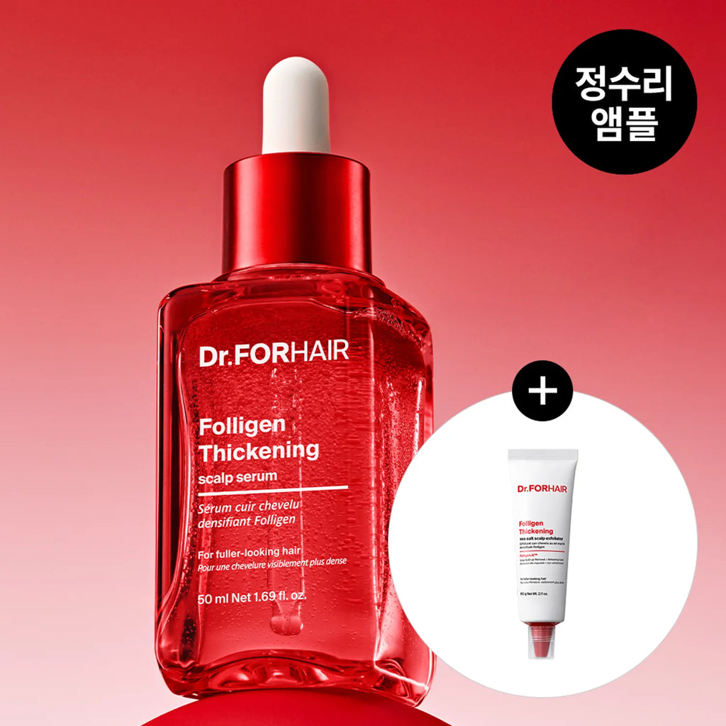 Dr.FORHAIR Folligen Thickening Scalp Serum 50ml Set (+Scalp Scaler 60g)