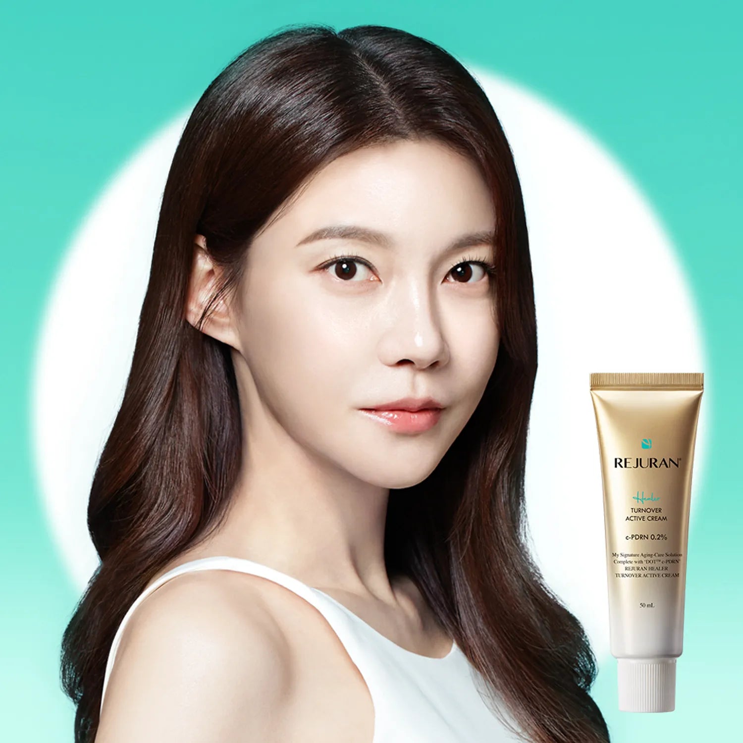 REJURAN Healer Turnover Active Cream 50mL Special Set (+Turnover Ampoule 3mL)