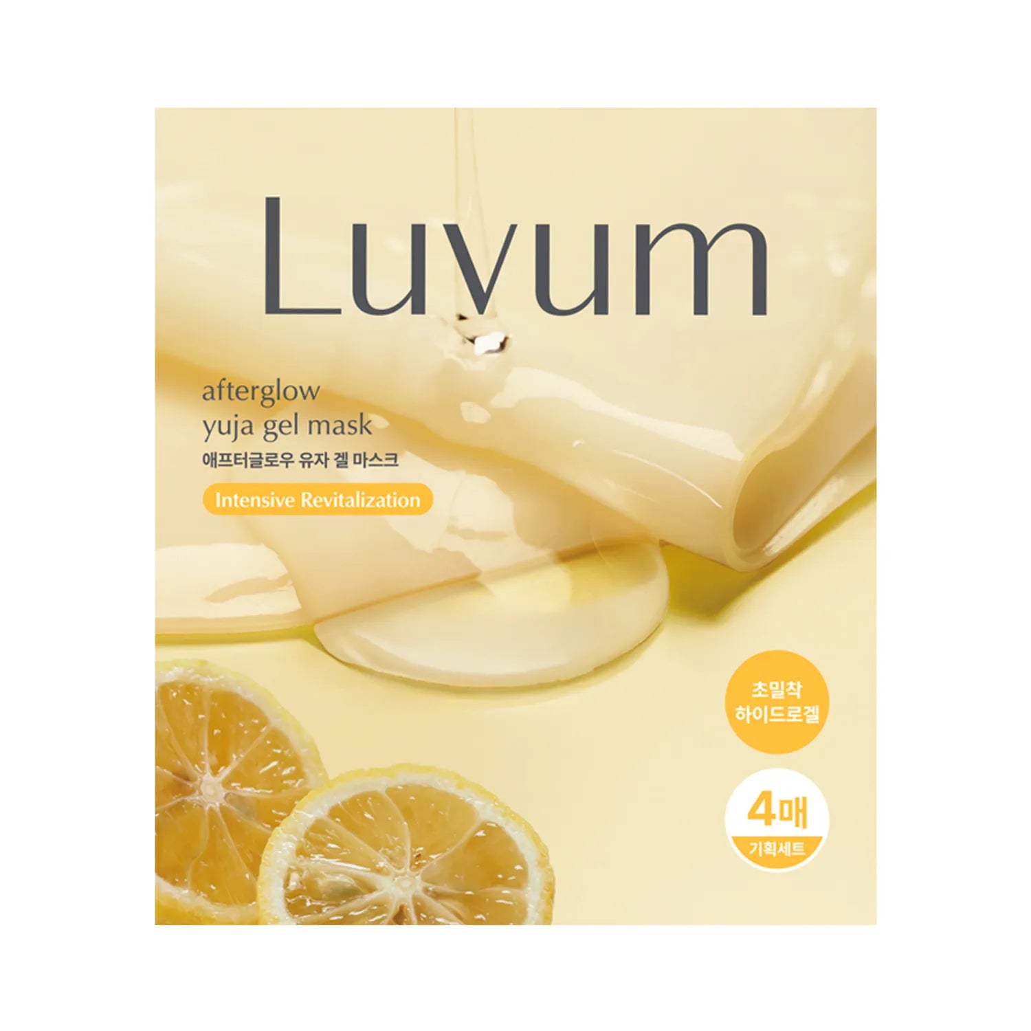 luvum Gel Mask Sheet 4ea (Yuja/Cica)