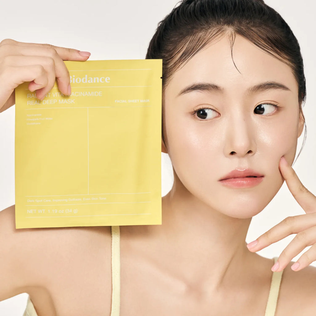 BIODANCE Radiant Vita Niacinamide Real Deep Mask Sheet 7ea