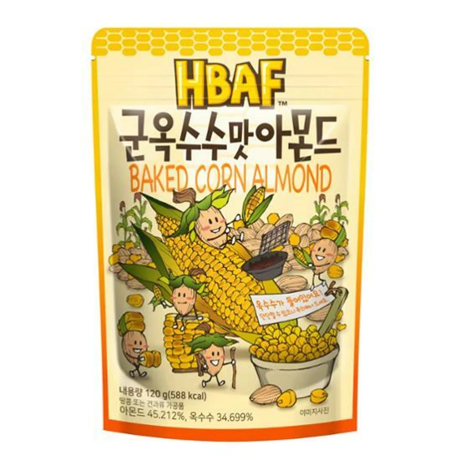 HBAF Baked Corn Almond 120g