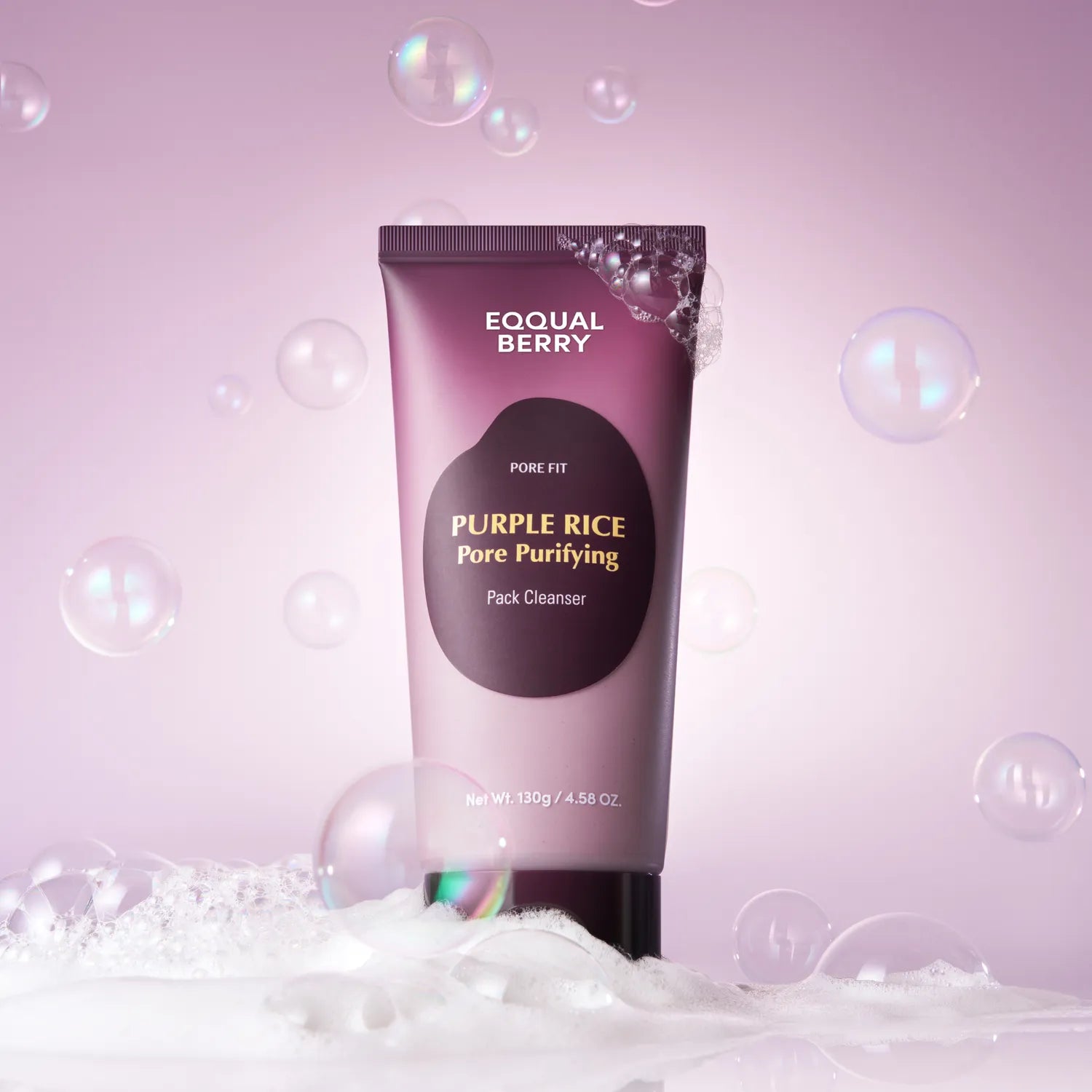 EQQUALBERRY Purple Rice Pore Pack Cleanser 130ml