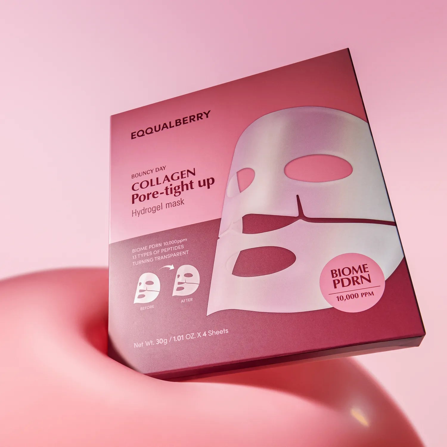 EQQUALBERRY Collagen Pore Tight up Hydrogel Mask 4P