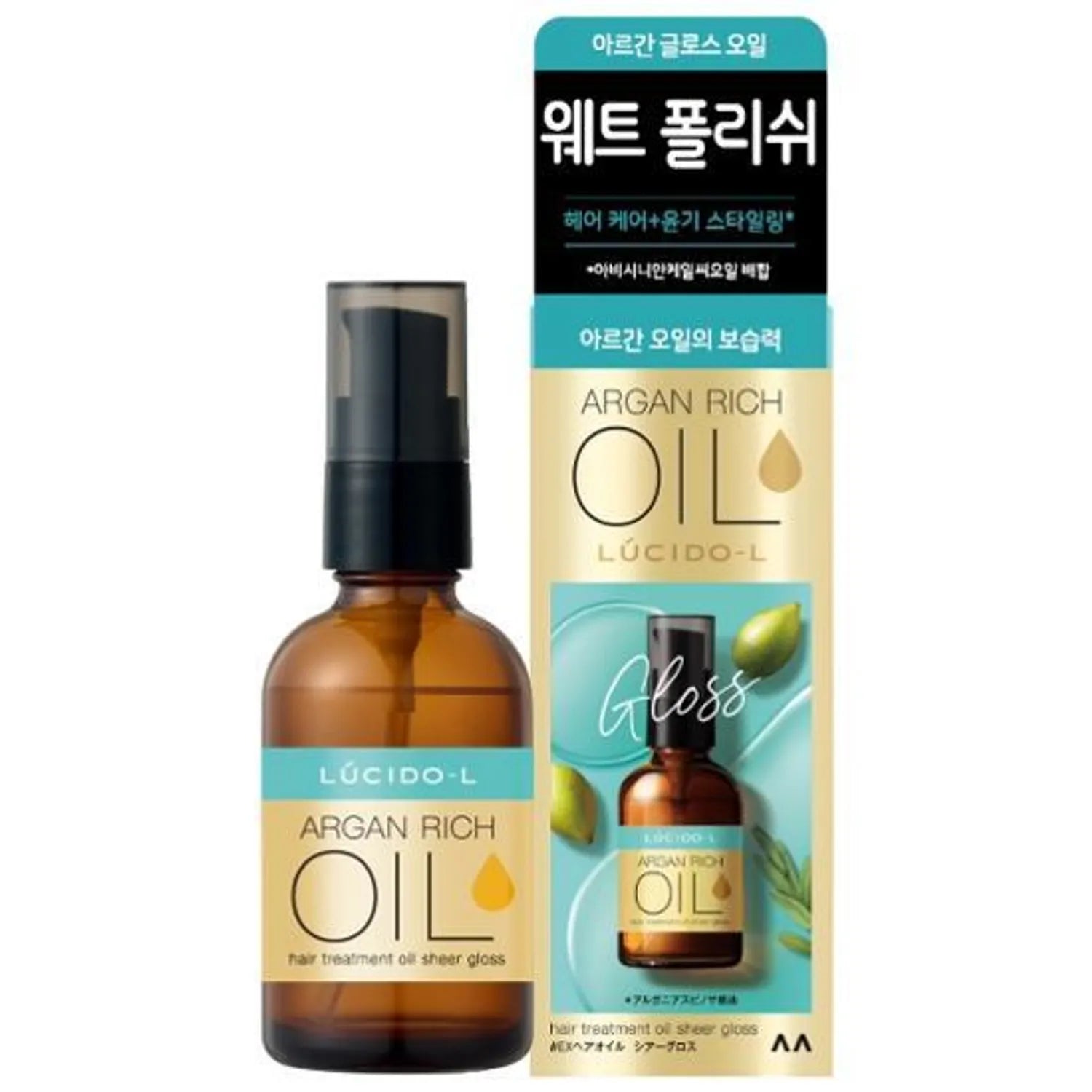 LUCIDO-L Argan Rich Oil Hair Treatment Oil Sheer Gloss 60ml