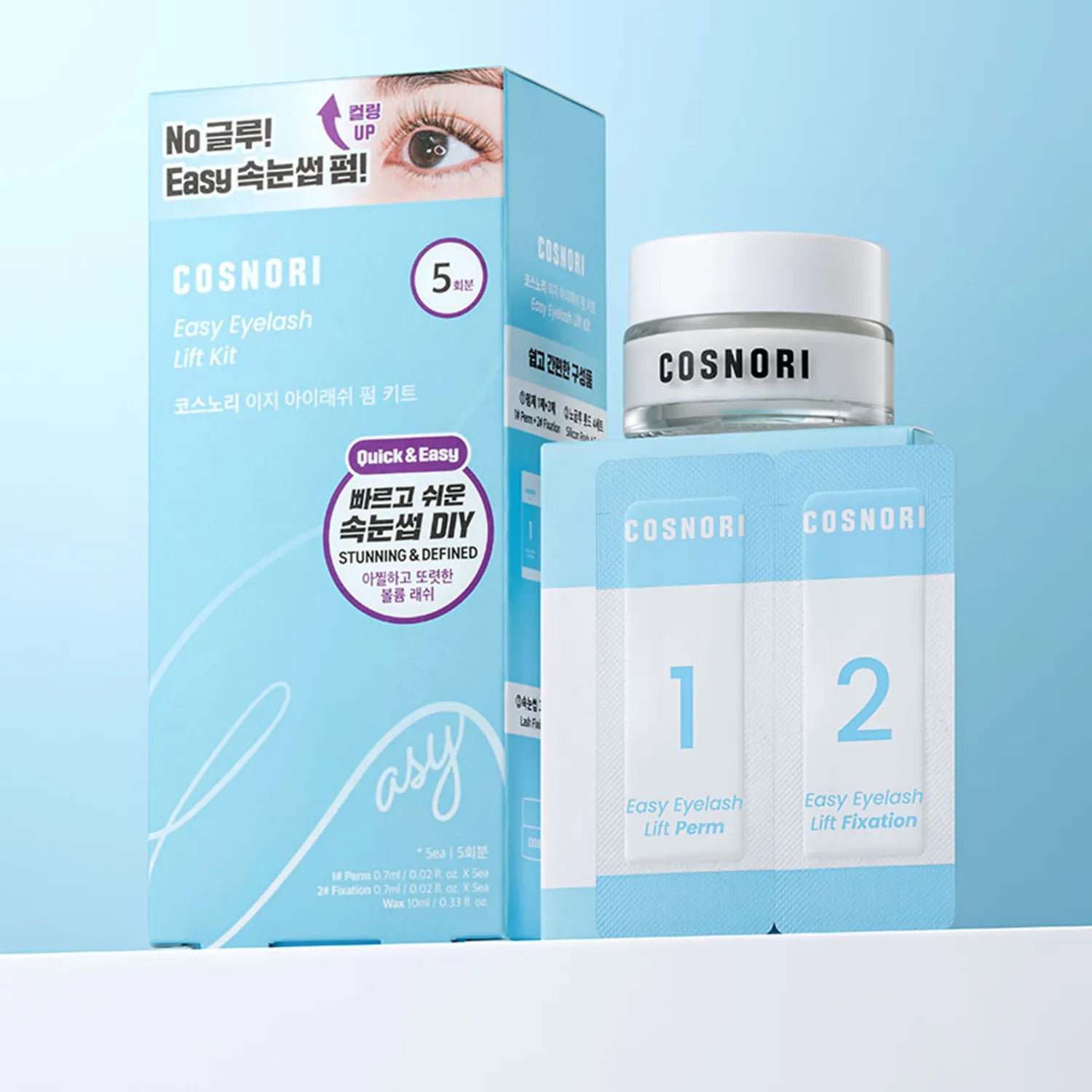 COSNORI Easy Eye Lash Lift Perm Kit 5 Servings