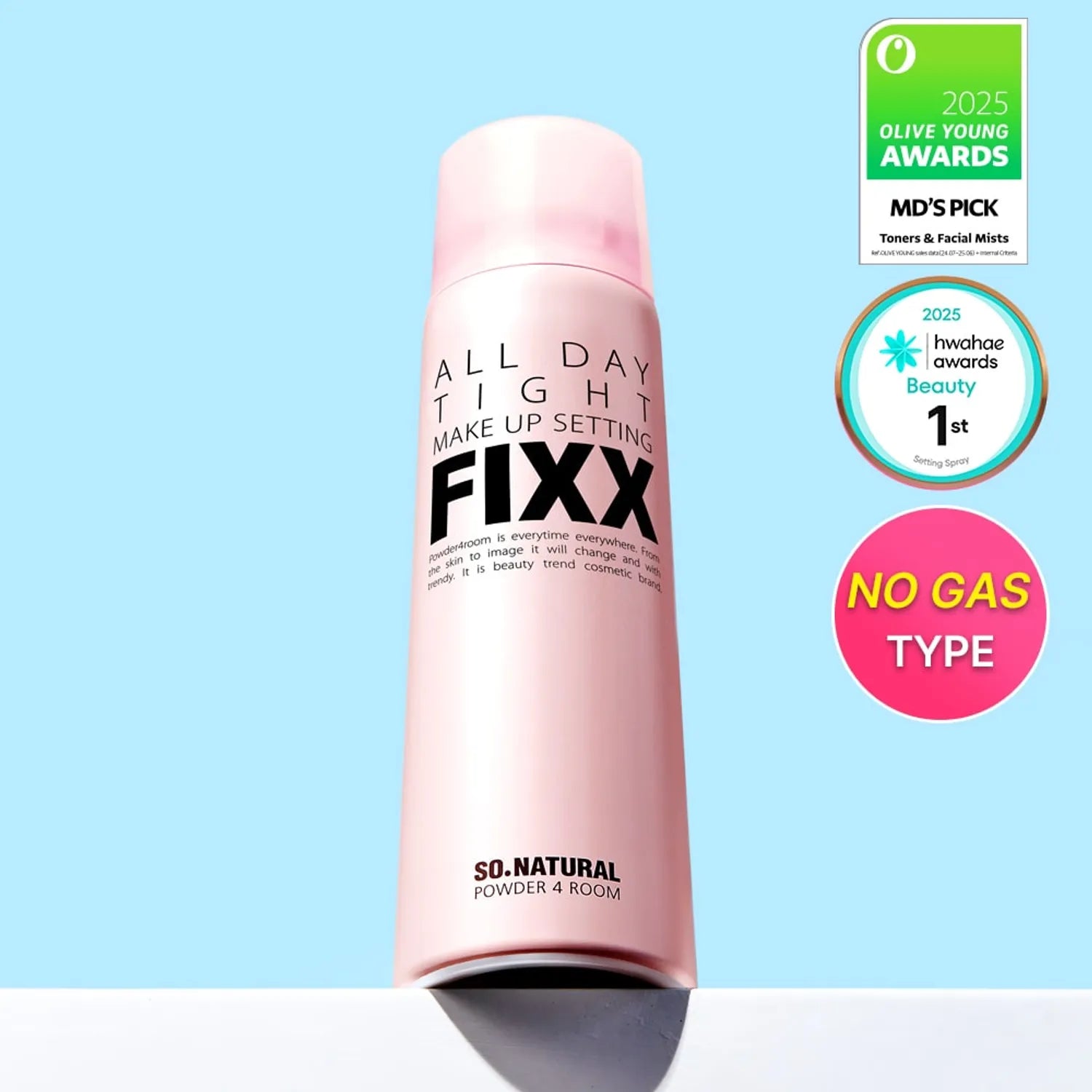 so natural All Day tight Make Up Setting Fixx 75ml (No-gas Type)