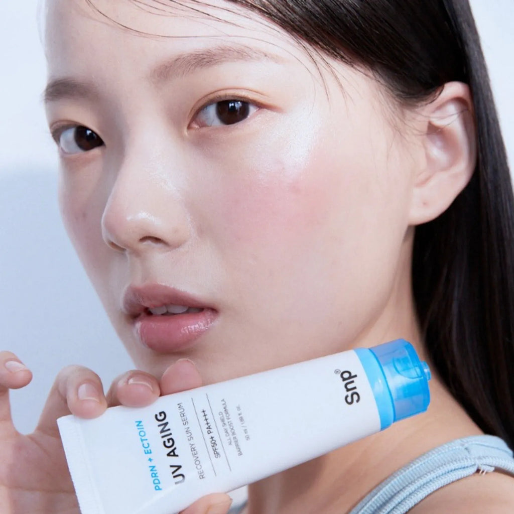 SNP PDRN + ECTOIN UV Aging Recovery Sun Serum 50ml Set (+20ml)