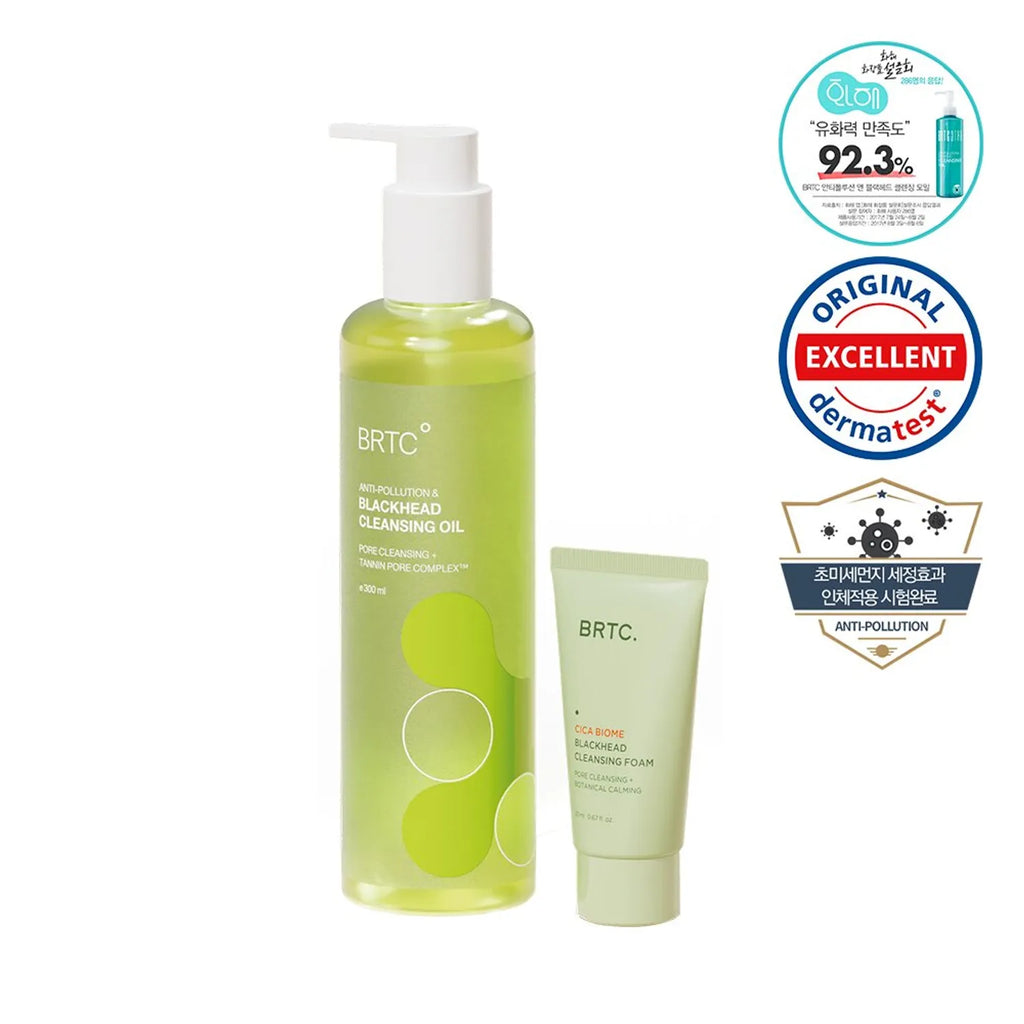 BRTC Anti-Pollution & Blackhead Cleansing Oil 300mL Special Set (+Cleansing Foam 20mL)