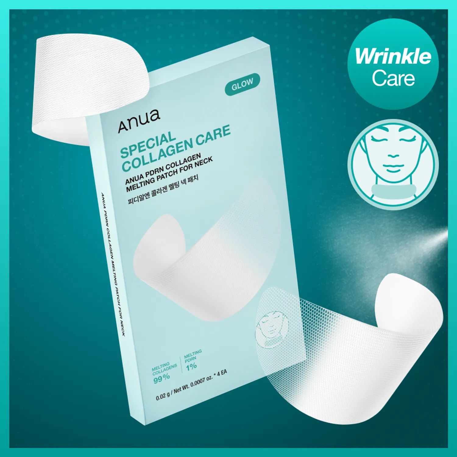 Anua PDRN Collagen Melting Patch For Neck 4P