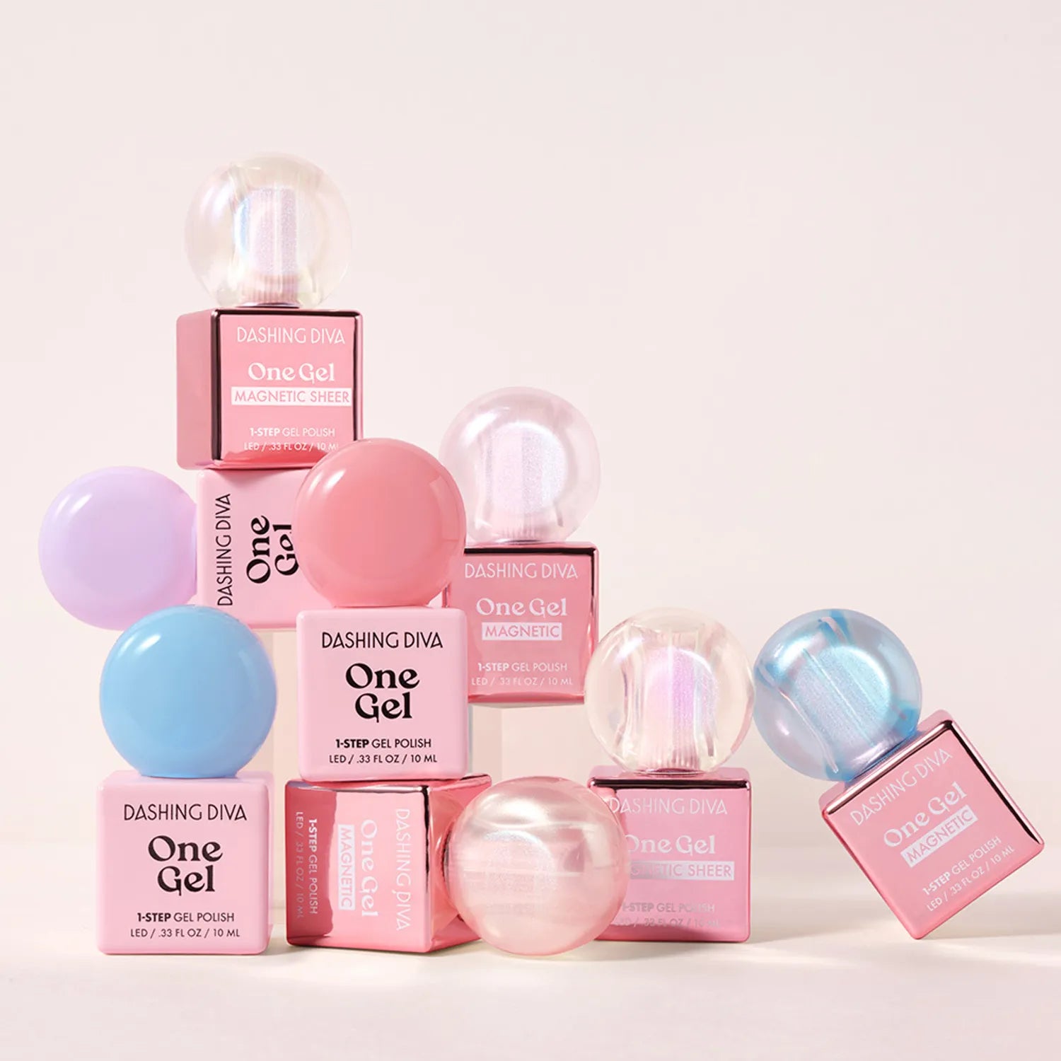 Dashing Diva One Gel (Magnetic/Color) & Care Tool (32 Options)