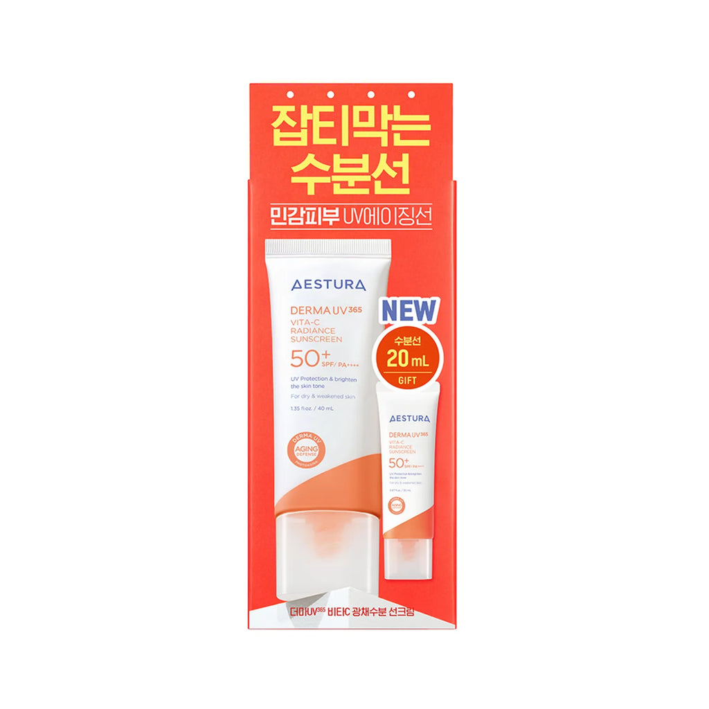 AESTURA Derma UV365 Vita-C Radiance Sunscreen 40ml Set (+20ml)