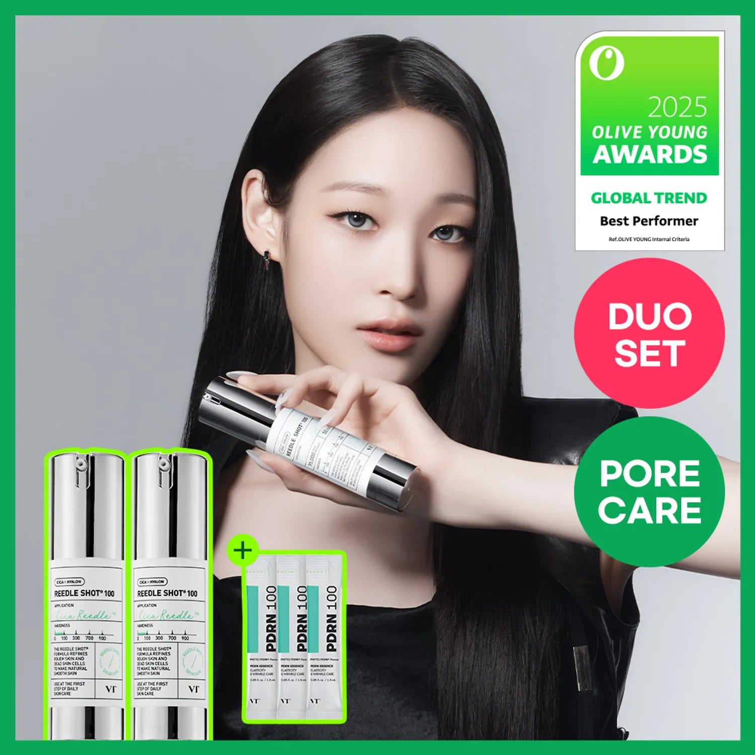 VT Reedle Shot 100 Essence 30ml Double Pack (+PDRN Essence 100 1.5ml*3ea)