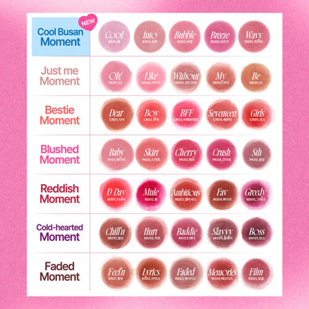 fwee Lip & Cheek Blurry Pudding Pot (Set/Single) (35 Colors)