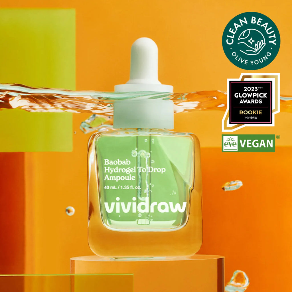 vividraw Baobab Hydrogel To Drop Ampoule 40mL 1+1 Special Set