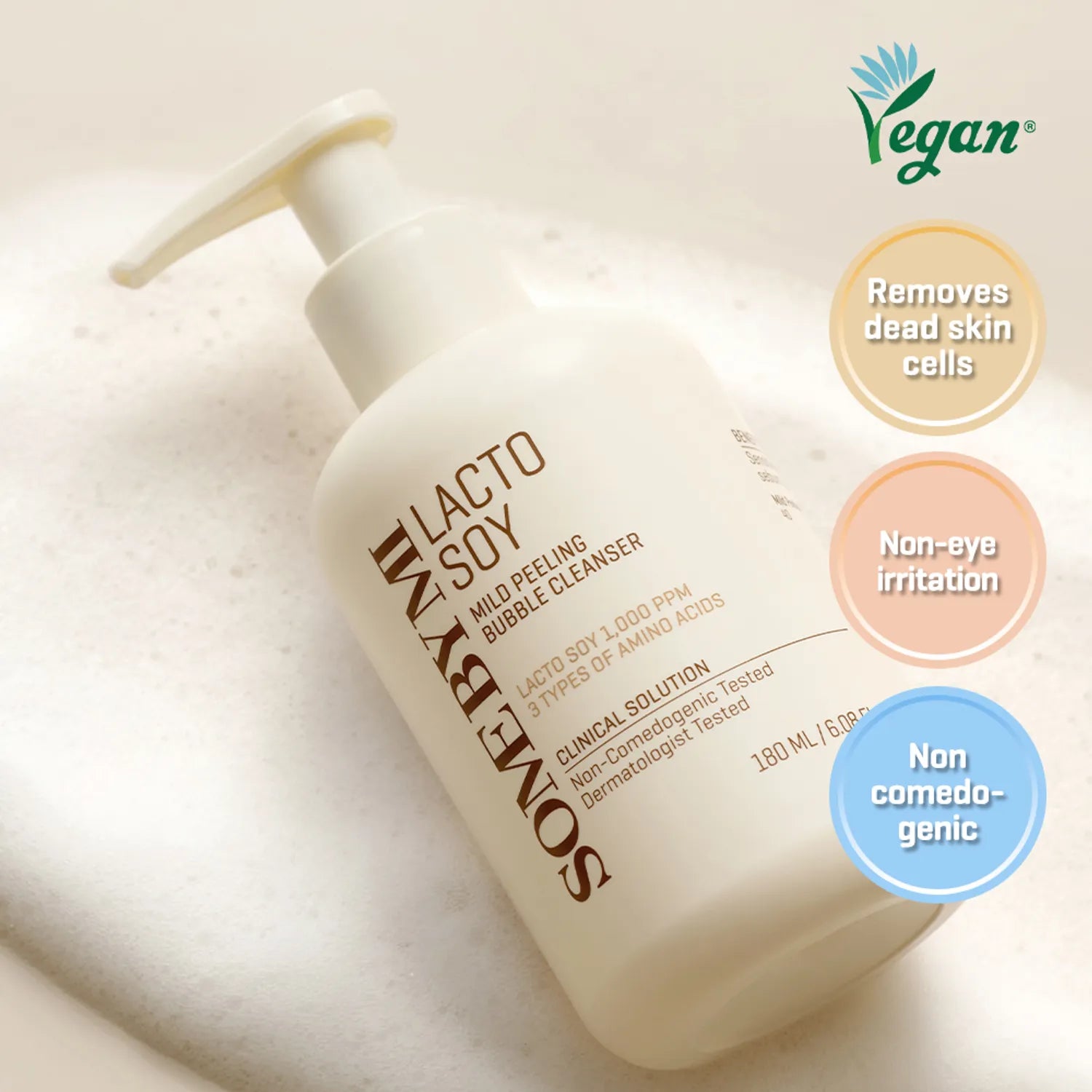 SOME BY MI Lacto Soy Mild Peeling Bubble Cleaser 180ml